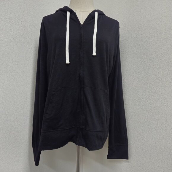 Old Navy Relaxed Lightweight Slub-Knit Full Zip Hoodie Size XL (NEW) - Picture 2 of 7